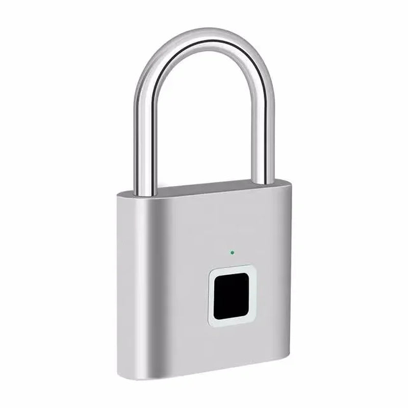 Keyless Smart USB Charging Fingerprint Lock Smart Padlock Waterproof Door Lock 0.3Sec Unlock Portable Anti-Theft Padlock Zinc