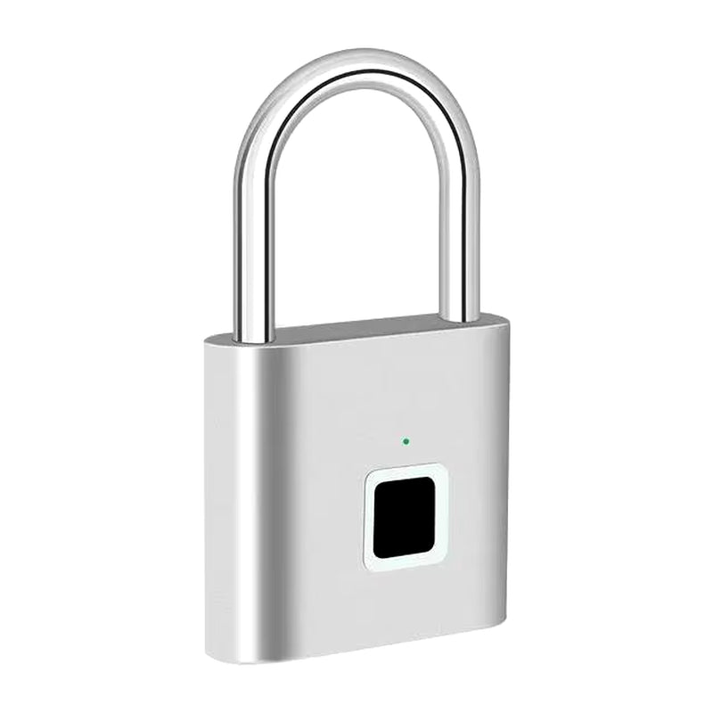 Keyless Smart USB Charging Fingerprint Lock Smart Padlock Waterproof Door Lock 0.3Sec Unlock Portable Anti-Theft Padlock Zinc