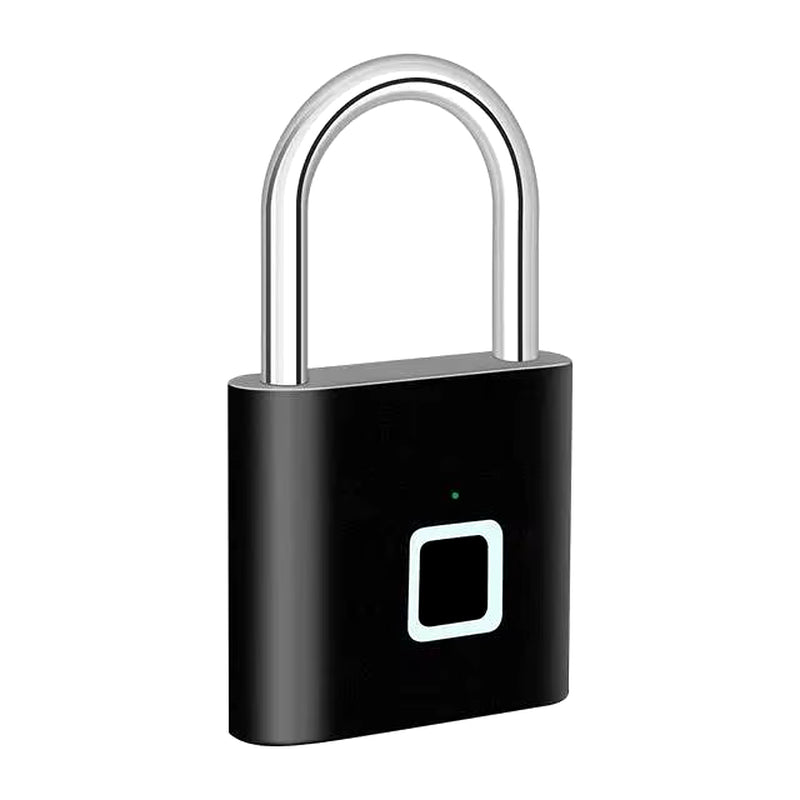Keyless Smart USB Charging Fingerprint Lock Smart Padlock Waterproof Door Lock 0.3Sec Unlock Portable Anti-Theft Padlock Zinc