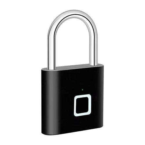 Keyless Smart USB Charging Fingerprint Lock Smart Padlock Waterproof Door Lock 0.3Sec Unlock Portable Anti-Theft Padlock Zinc